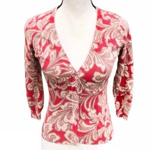 NY&Co Sweater XS Tan w/ Gold Lamé